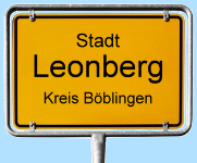 Ortsschild Leonberg